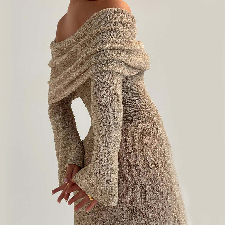 LUXEHAEVEN Stylish One-Shoulder Long Dress for Women LuxeHaeven