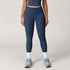 LUXEHAEVEN Nude-Feel Yoga Pants High-Waist Contrasting Color Quick-Dry Trousers LuxeHaeven