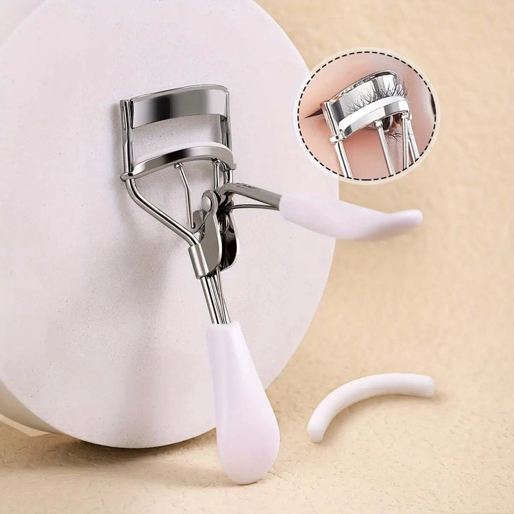 LUXEHAEVEN Eyelash Curler & 15 Pads - Perfect Curling Tool