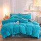 LUXEHAEVEN Luxury Thick Fleece Duvet Cover Queen King Winter Warm Bed Quilt Cover Pillowcase Fluffy Plush Shaggy Bedclothes Bedding Set Winter Body Keep Warm LuxeHaeven