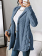 LUXEHAEVEN Warm Hooded Cardigan Coat