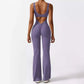 LUXEHAEVEN Women Sleeveless Flare Jumpsuits Fitness Yoga Long Pants LuxeHaeven