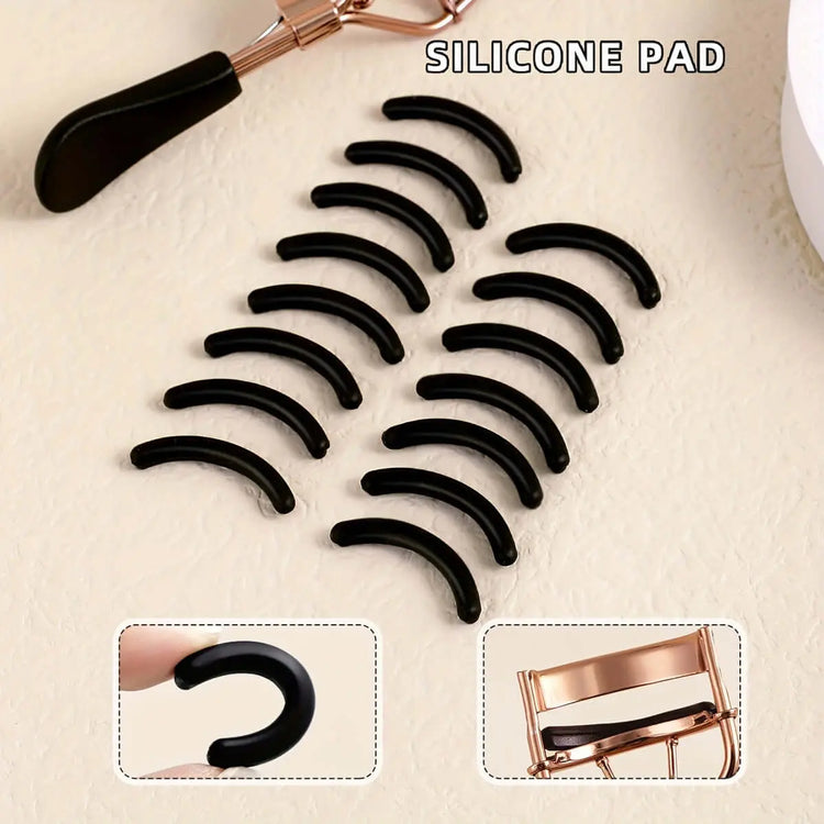 LUXEHAEVEN Eyelash Curler & 15 Pads - Perfect Curling Tool