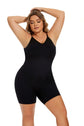 LUXEHAEVEN Simple Waist Fitted Belly Contracting And Hip Lifting Exposed Back Beauty Back Boxer Jumpsuit LuxeHaeven