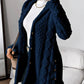 LUXEHAEVEN Warm Hooded Cardigan Coat
