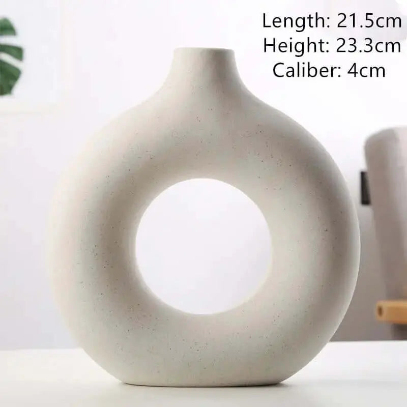 LUXEHAEVEN Biscuit Vase Frosted Particle Flower Arranging Device LuxeHaeven