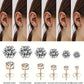 LUXEHAEVEN Sparkling Titanium Steel Earrings