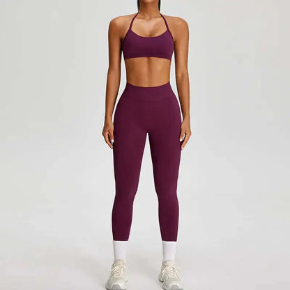 LUXEHAEVEN Fitness Set Nude-Feel Yoga Wear Womens LuxeHaeven