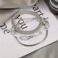 LUXEHAEVEN Multi-Layer Chain Bracelet Set