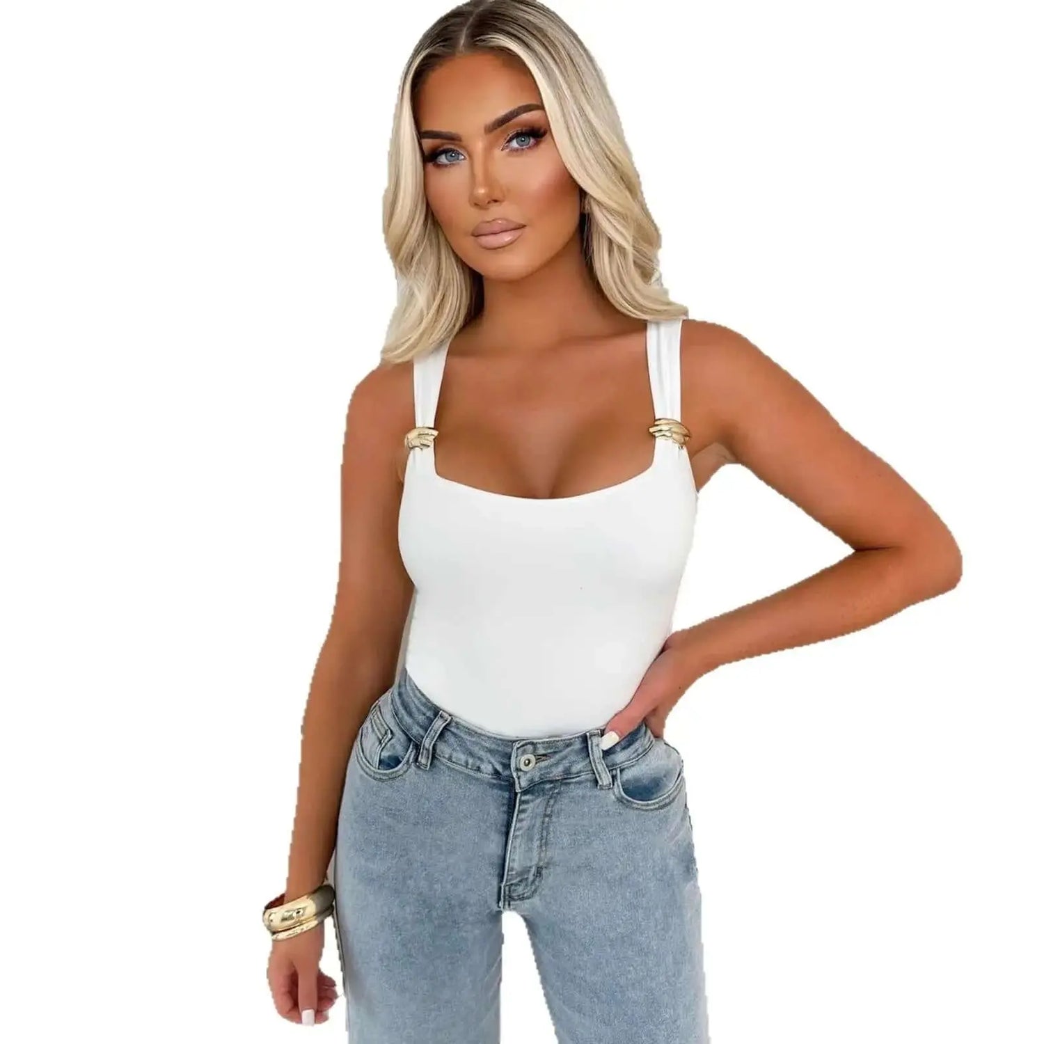 LUXEHAEVEN Strap-style High-end Chic Bodycon Jumpsuit LuxeHaeven