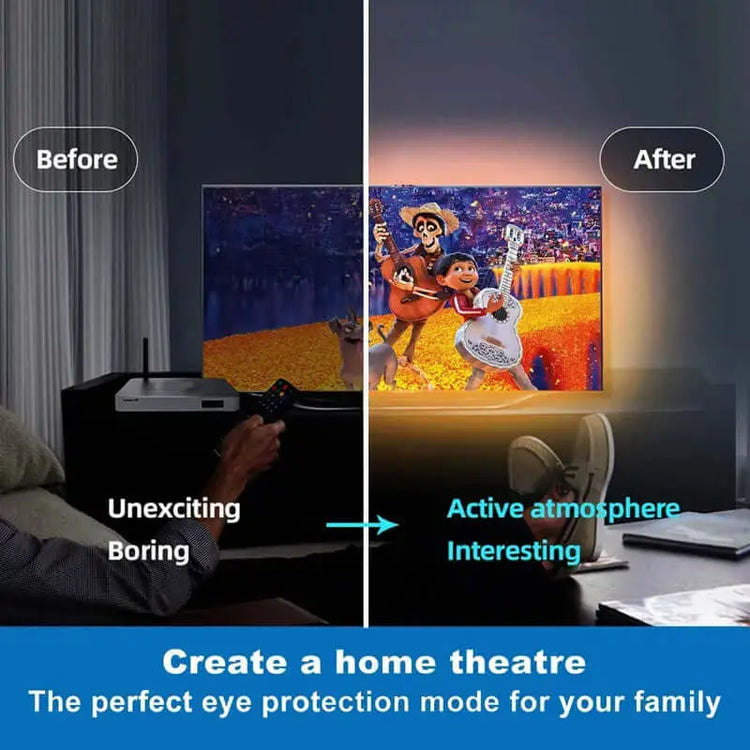 LUXEHAEVEN LED Strip Lights Lamp 5050 RGB Flexible Tape Diode 5M Controller Room Decor TV Computer BackLight LuxeHaeven