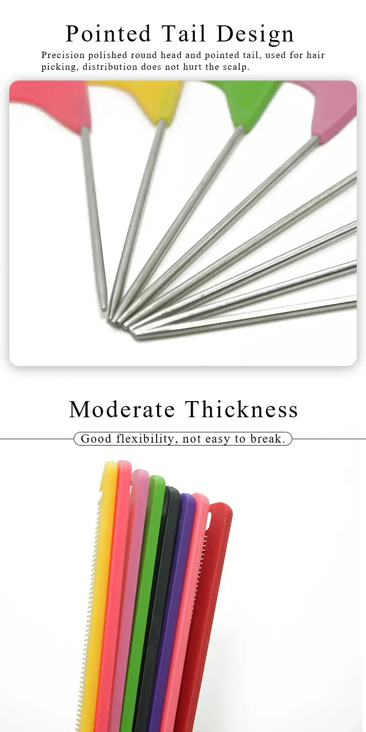 LUXEHAEVEN Pro Pointed Tail Salon Hairdressing Hair Styling Anti-static Comb