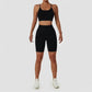 Wholesale 2 Piece Sportswear Sleeveless Crop Top Pant Yoga Workout Set Women Clothing Active Wear Gym Fitness Sets