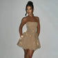 Vintage Tube Top Dress Mesh Party Dress Women Clothing 2024 Vestido Fashion Night Club Women Evening Dresses Sexy Mini 2736