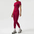 4 Piece Gym Yoga Clothing for Women Custom Logo Woman Gym Sport Wear Fitness Workout Sportwear Naked Feeling Flare Pants Sets