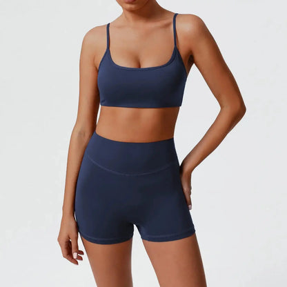 4 Piece Gym Yoga Clothing for Women Custom Logo Woman Gym Sport Wear Fitness Workout Sportwear Naked Feeling Flare Pants Sets