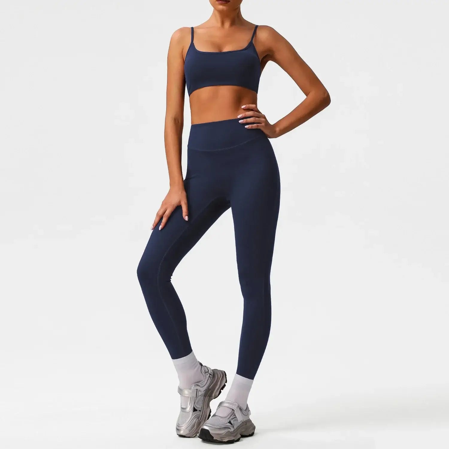 4 Piece Gym Yoga Clothing for Women Custom Logo Woman Gym Sport Wear Fitness Workout Sportwear Naked Feeling Flare Pants Sets