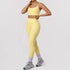 4 Piece Gym Yoga Clothing for Women Custom Logo Woman Gym Sport Wear Fitness Workout Sportwear Naked Feeling Flare Pants Sets