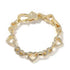 LUXEHAEVEN: UWIN Heart Shaped Womens 18K Gold Jewelry
