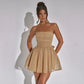 Vintage Tube Top Dress Mesh Party Dress Women Clothing 2024 Vestido Fashion Night Club Women Evening Dresses Sexy Mini 2736