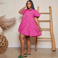 2025 Plus Size Womens Clothing Cute Dress for Women Dress Shirt Solid Dress Plus Size Set S-3XL