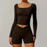 LUXEHAEVEN Custom Logo One Shoulder Crop Top for Women