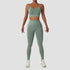 Wholesale 2 Piece Sportswear Sleeveless Crop Top Pant Yoga Workout Set Women Clothing Active Wear Gym Fitness Sets