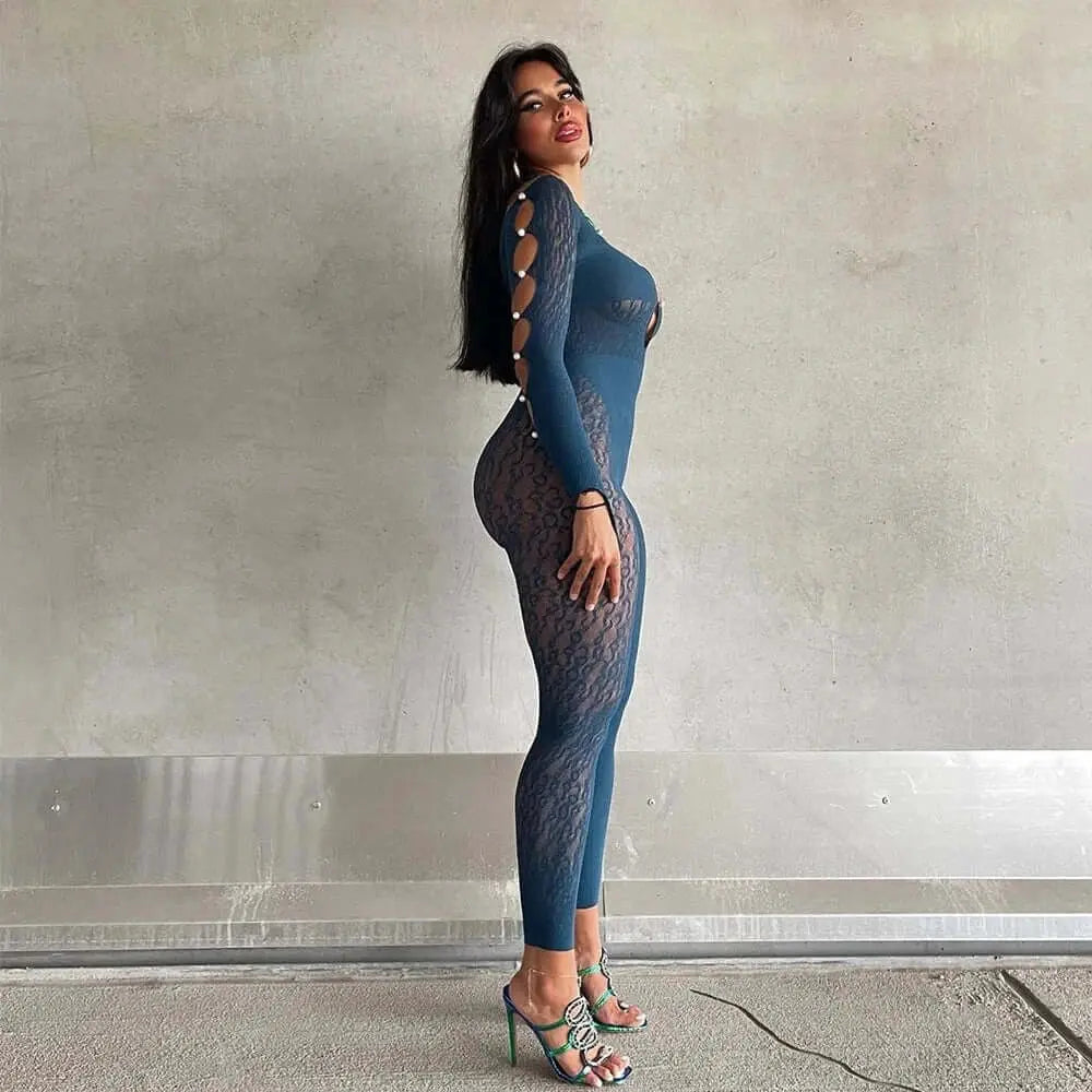 2023 Women Clothing Black Sexy Slim High Waist Sports Jumpsuit Lounge Wear Jumpsuit