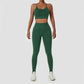 Wholesale 2 Piece Sportswear Sleeveless Crop Top Pant Yoga Workout Set Women Clothing Active Wear Gym Fitness Sets