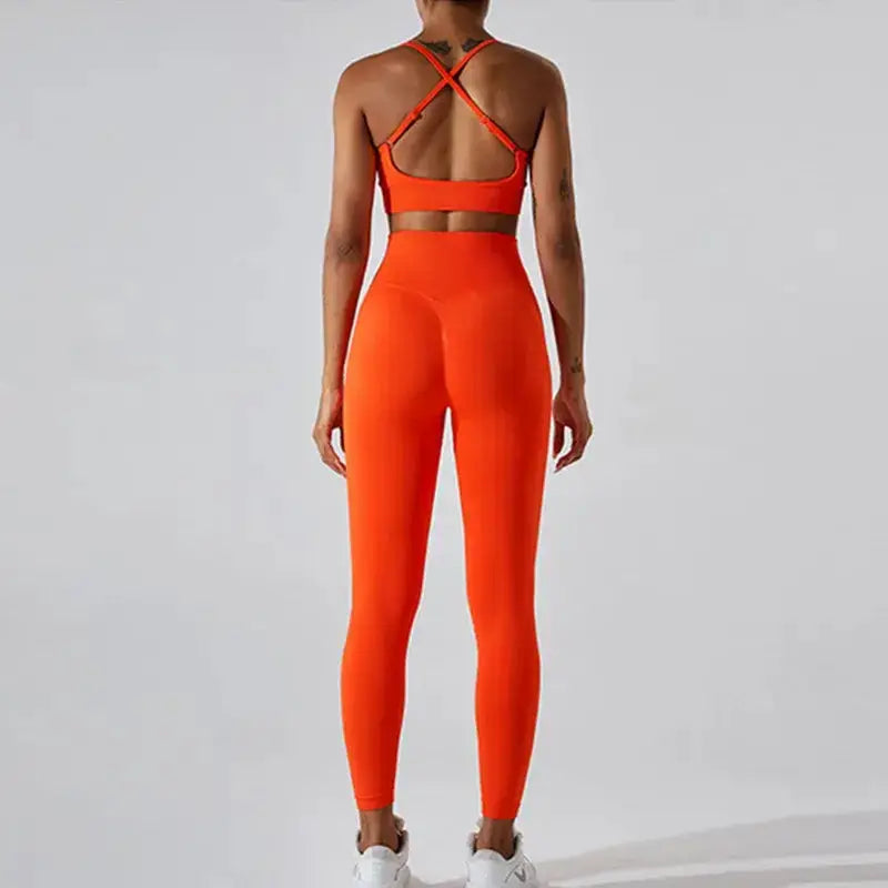 Wholesale Seamless Rib Sportswear 3 Piece Suit Seamless Breathable Women Clothing Gym Fitness Sets Sports Bra Leggings Yoga Set