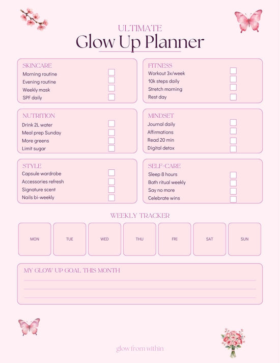 Luxe Ultimate Glow-Up Planner