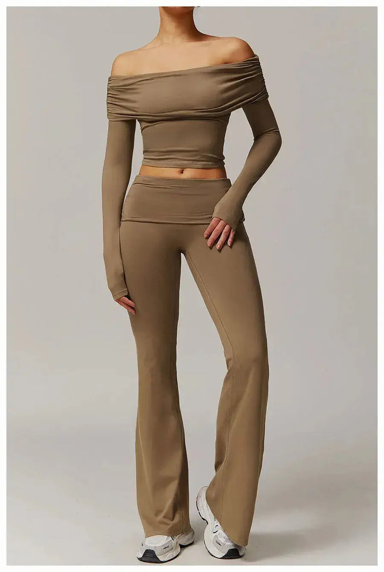 LUXEHAEVEN Yoga Set - 2 Piece Women Fitness Outfits