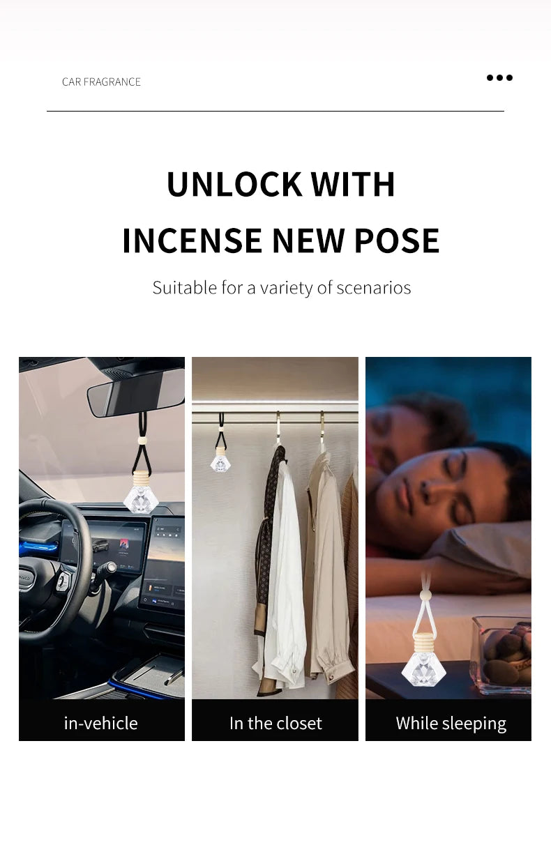 Car perfume, a fragrance used for car interior accessories, a long-term car air freshener, keep fresh and clean scents.