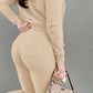 LUXEHAEVEN Elegant Velvet 3 Piece Set for Women