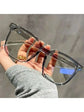 LUXEHAEVEN Square Frame Glasses Set