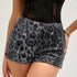 LUXEHAEVEN Leopard Sequin Club Shorts