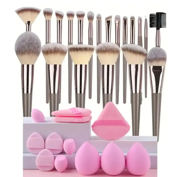 LUXEHAEVEN Fluffy Beauty Brush Kit
