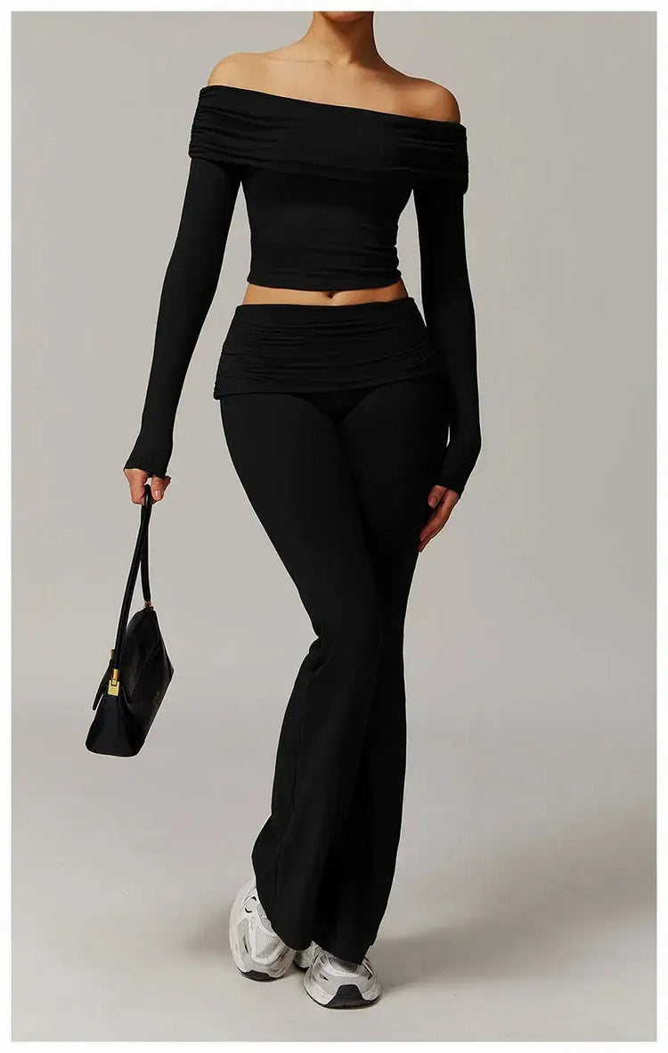 LUXEHAEVEN Yoga Set - 2 Piece Women Fitness Outfits