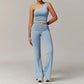 LUXEHAEVEN Yoga Set - 2 Piece Women Fitness Outfits