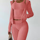 LUXEHAEVEN Elegant Velvet 3 Piece Set for Women