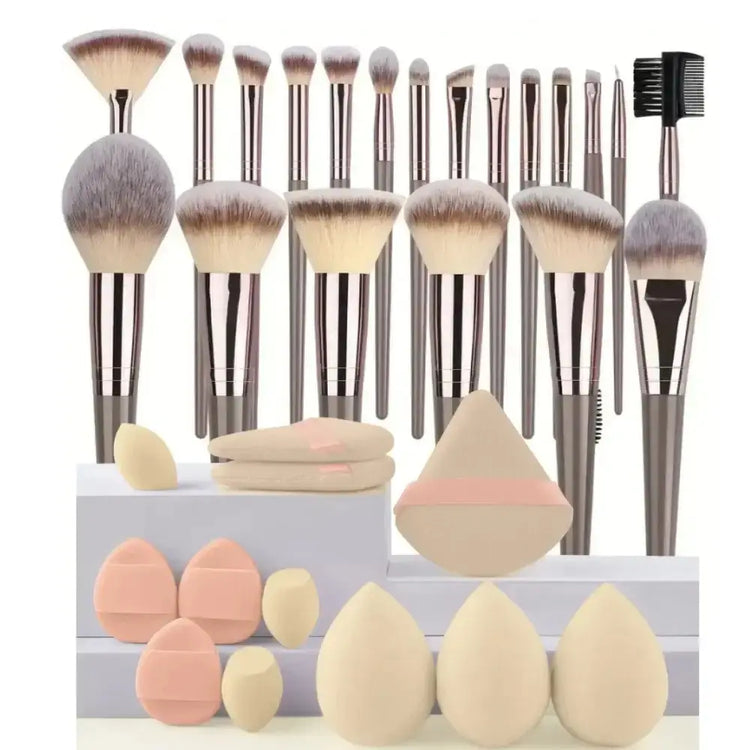 LUXEHAEVEN Fluffy Beauty Brush Kit
