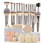 LUXEHAEVEN Fluffy Beauty Brush Kit