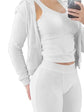 LUXEHAEVEN Elegant Velvet 3 Piece Set for Women