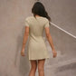 LUXEHAEVEN Knitted Mini Dress - Elegant Summer Style