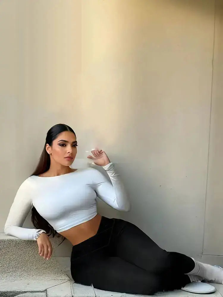 LUXEHAEVEN V-Waist Yoga Pants - High Rise & Slim Fit