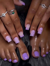 LUXEHAEVEN French Black Border Press On Toenails