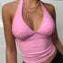 LUXEHAEVEN Off Shoulder Sleeveless Top
