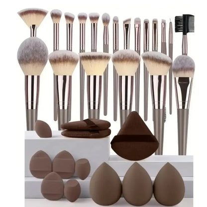 LUXEHAEVEN Fluffy Beauty Brush Kit