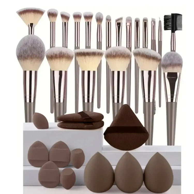 LUXEHAEVEN Fluffy Beauty Brush Kit