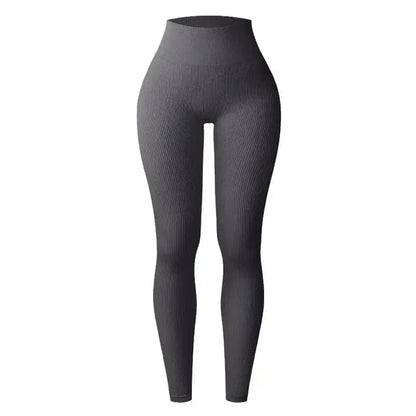 LUXEHAEVEN Seamless Knit Yoga Leggings